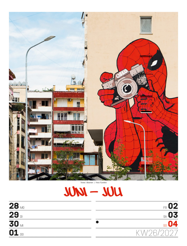 Weitere Ansicht: Street Art Wochenplaner Kalender 2027 | Ackermann Kunstverlag GmbH