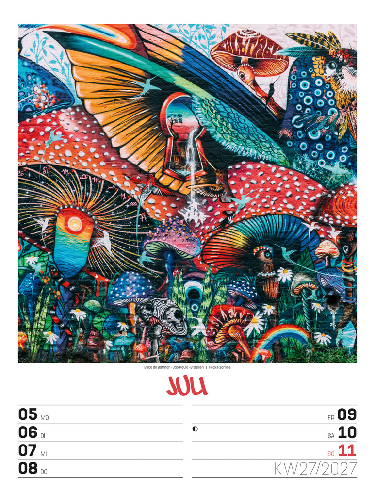 Weitere Ansicht: Street Art Wochenplaner Kalender 2027 | Ackermann Kunstverlag GmbH