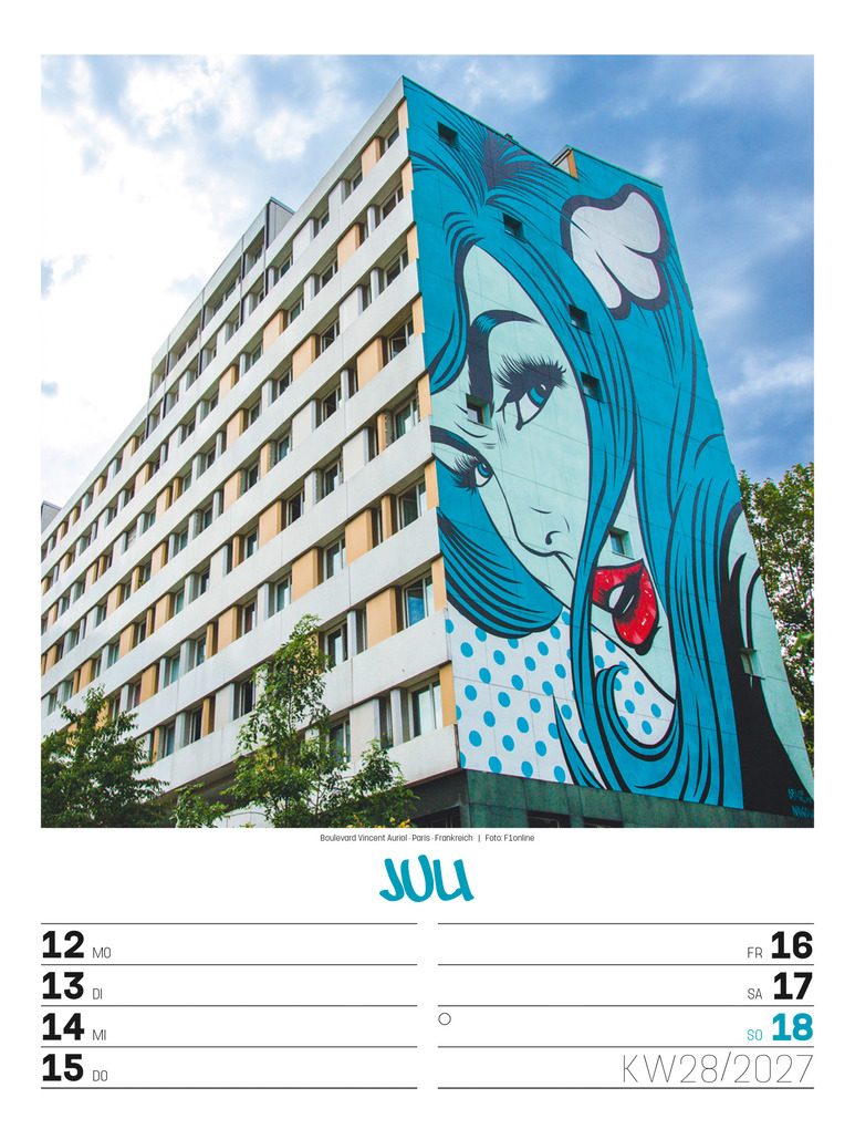 Weitere Ansicht: Street Art Wochenplaner Kalender 2027 | Ackermann Kunstverlag GmbH