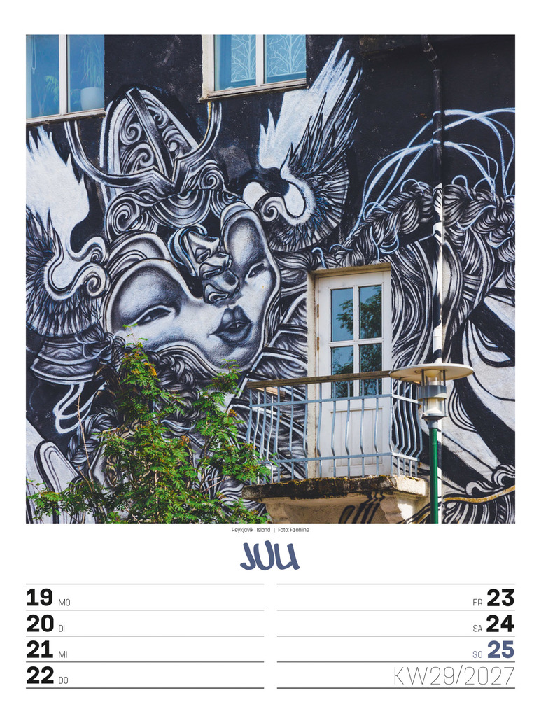 Weitere Ansicht: Street Art Wochenplaner Kalender 2027 | Ackermann Kunstverlag GmbH