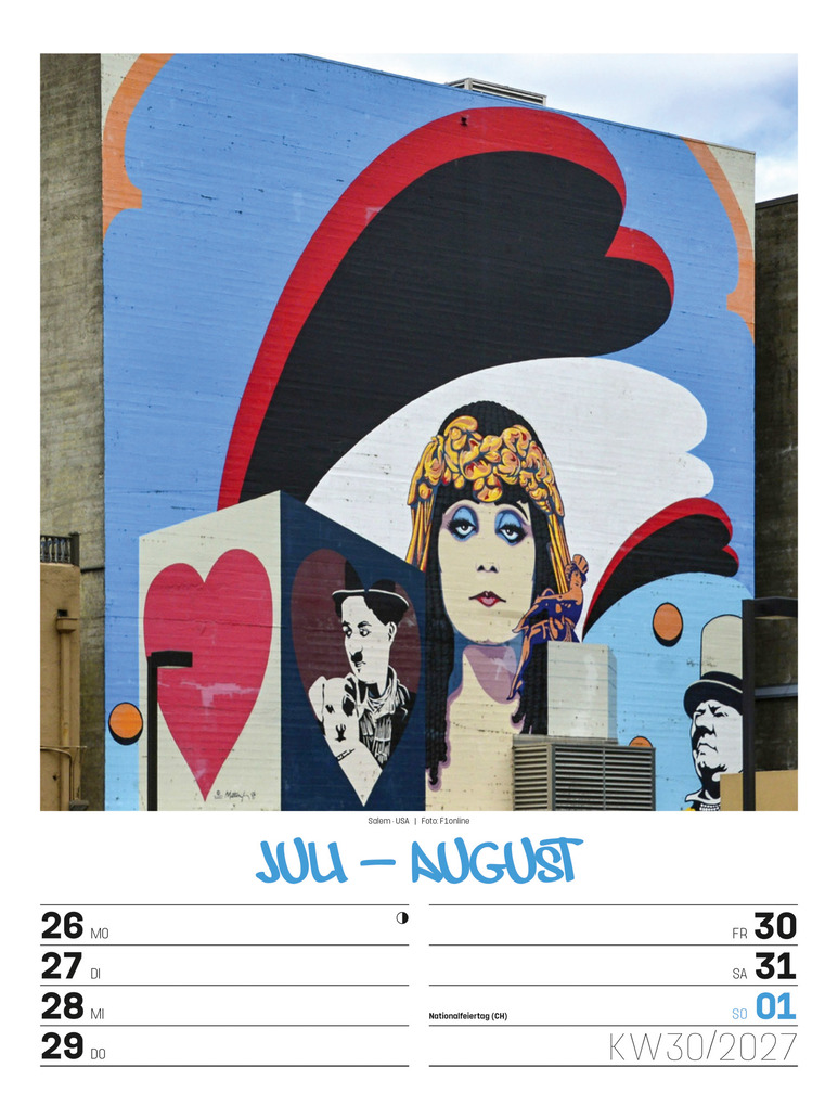 Weitere Ansicht: Street Art Wochenplaner Kalender 2027 | Ackermann Kunstverlag GmbH