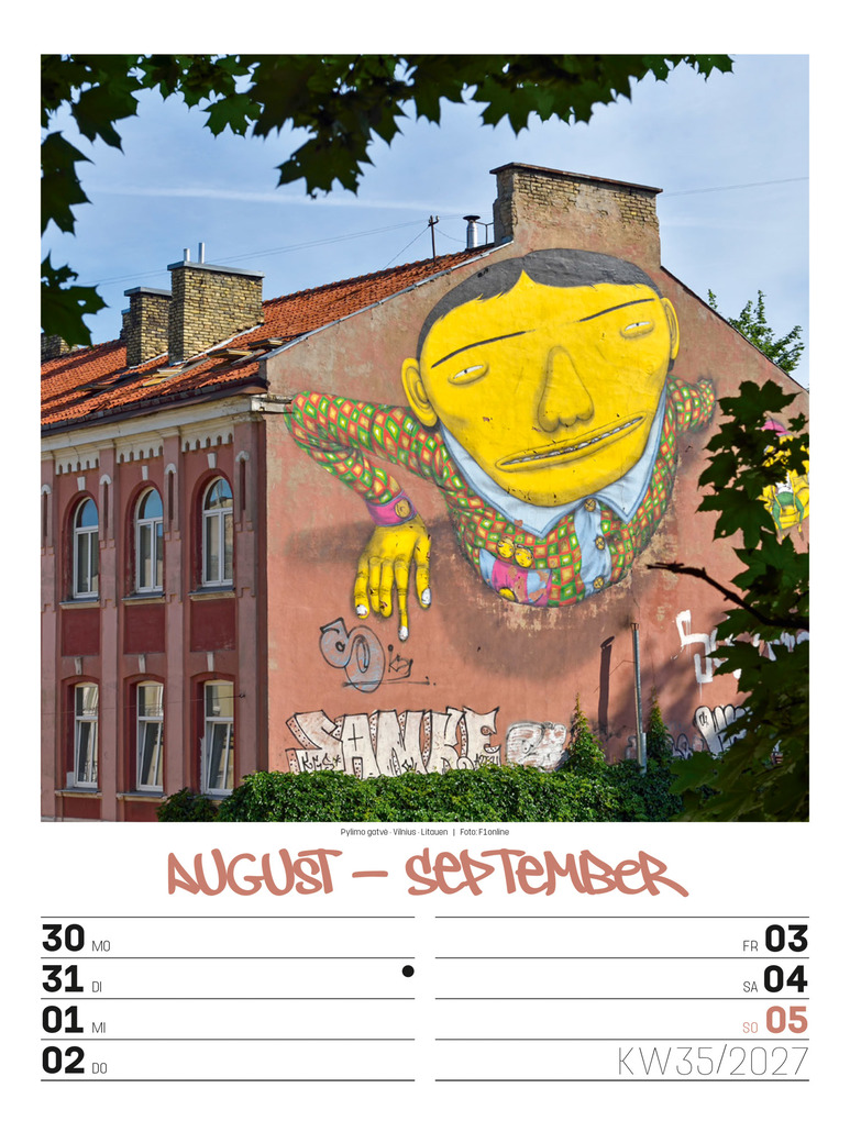 Weitere Ansicht: Street Art Wochenplaner Kalender 2027 | Ackermann Kunstverlag GmbH