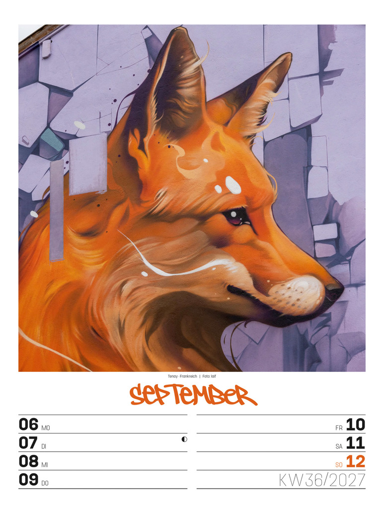 Weitere Ansicht: Street Art Wochenplaner Kalender 2027 | Ackermann Kunstverlag GmbH