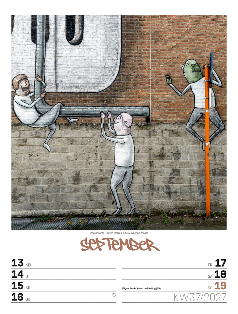 Weitere Ansicht: Street Art Wochenplaner Kalender 2027 | Ackermann Kunstverlag GmbH
