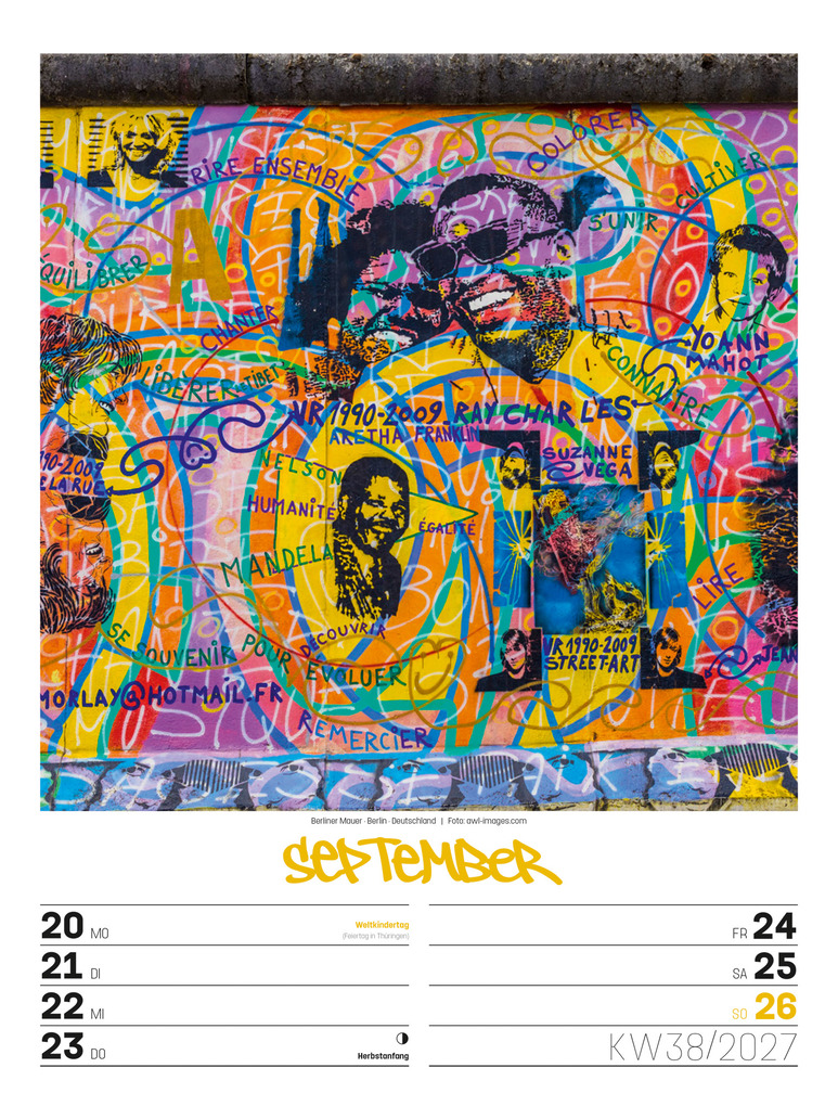 Weitere Ansicht: Street Art Wochenplaner Kalender 2027 | Ackermann Kunstverlag GmbH
