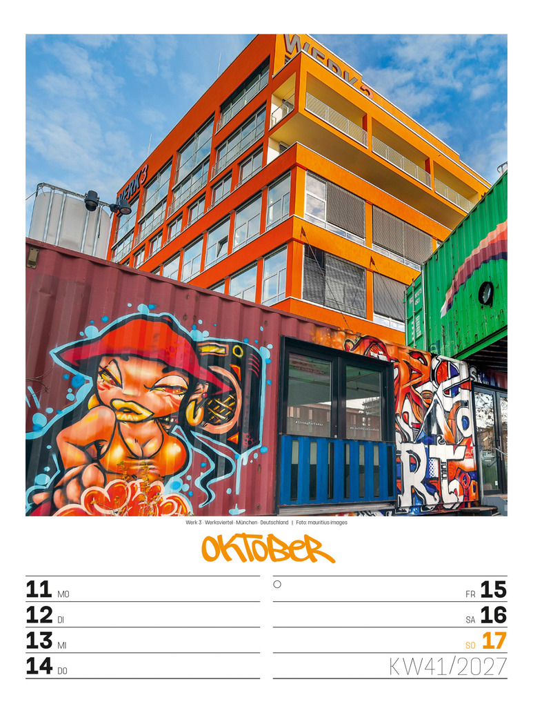 Weitere Ansicht: Street Art Wochenplaner Kalender 2027 | Ackermann Kunstverlag GmbH