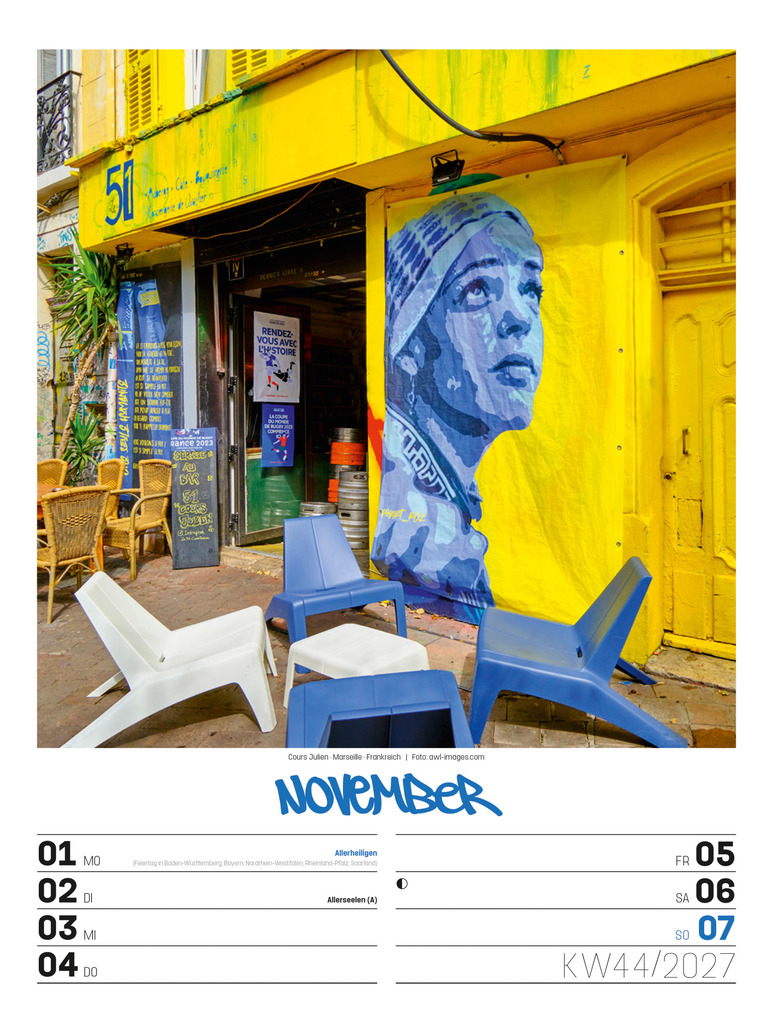 Weitere Ansicht: Street Art Wochenplaner Kalender 2027 | Ackermann Kunstverlag GmbH