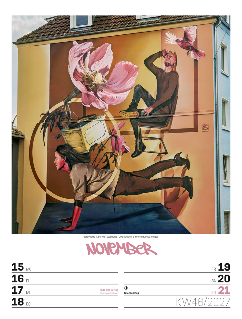 Weitere Ansicht: Street Art Wochenplaner Kalender 2027 | Ackermann Kunstverlag GmbH