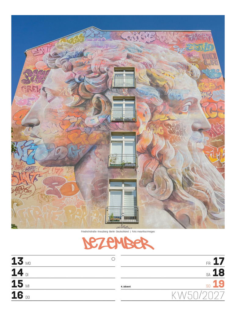 Weitere Ansicht: Street Art Wochenplaner Kalender 2027 | Ackermann Kunstverlag GmbH
