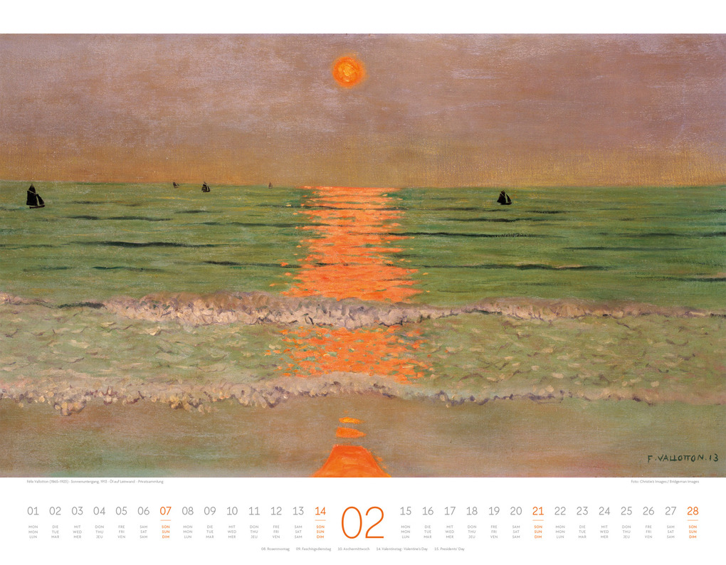 Weitere Ansicht: Kunstwerk Meer Kalender 2027 | Ackermann Kunstverlag GmbH