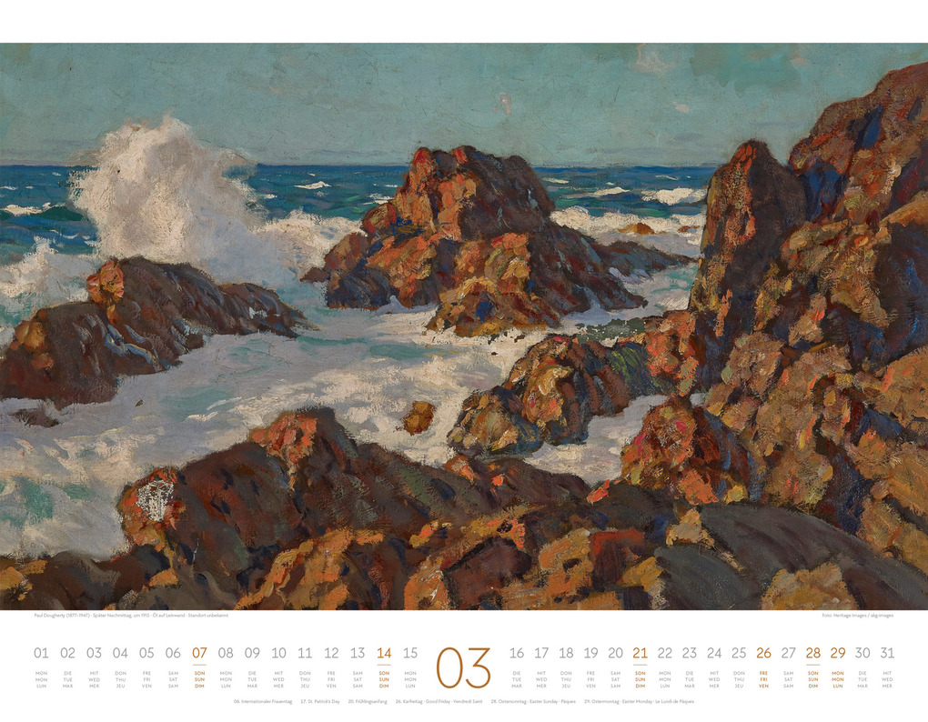 Weitere Ansicht: Kunstwerk Meer Kalender 2027 | Ackermann Kunstverlag GmbH