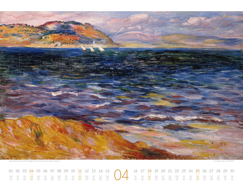 Weitere Ansicht: Kunstwerk Meer Kalender 2027 | Ackermann Kunstverlag GmbH