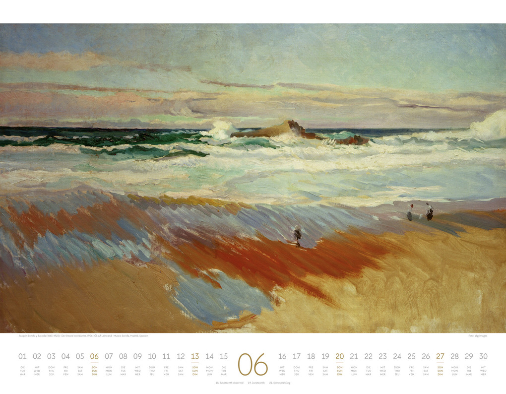 Weitere Ansicht: Kunstwerk Meer Kalender 2027 | Ackermann Kunstverlag GmbH