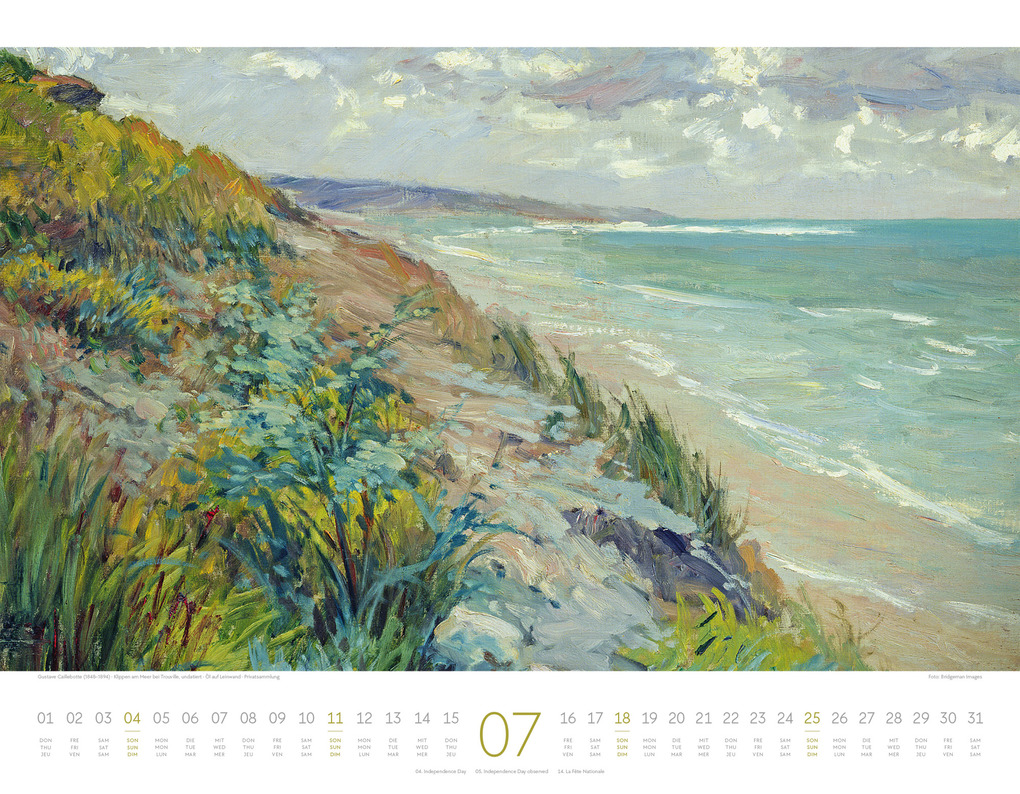 Weitere Ansicht: Kunstwerk Meer Kalender 2027 | Ackermann Kunstverlag GmbH