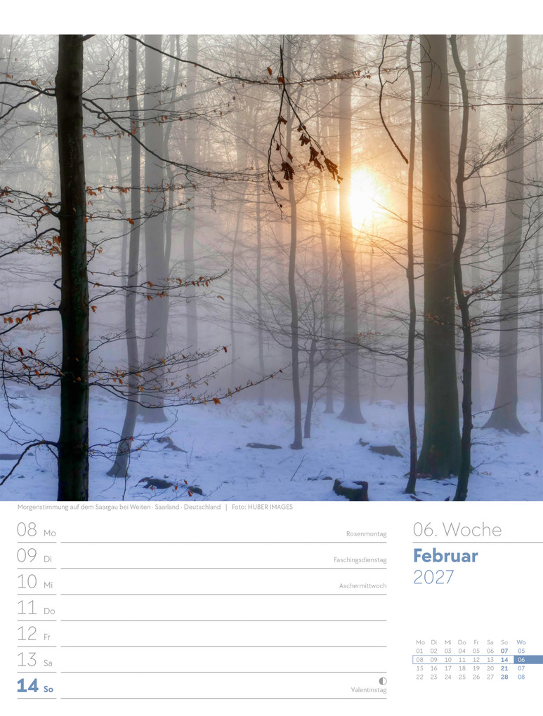 Weitere Ansicht: Unser Wald Wochenplaner Kalender 2027 | Ackermann Kunstverlag GmbH