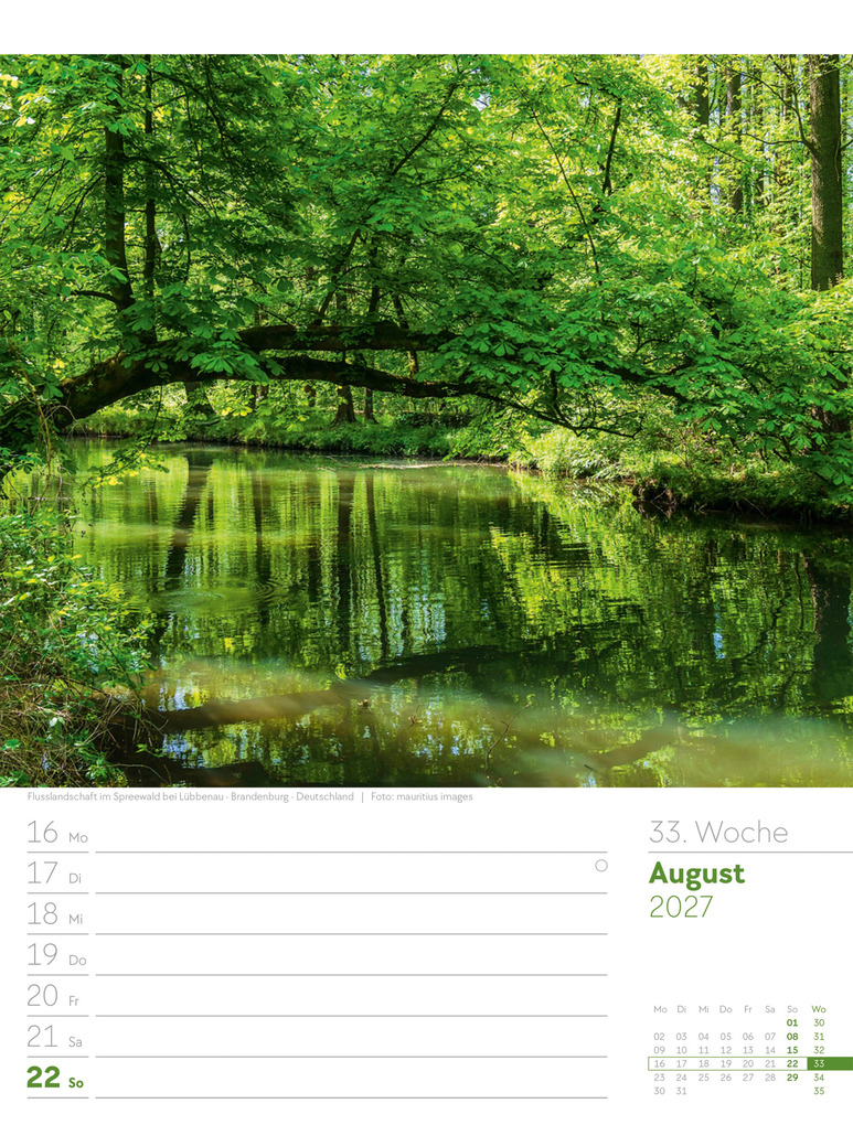 Weitere Ansicht: Unser Wald Wochenplaner Kalender 2027 | Ackermann Kunstverlag GmbH
