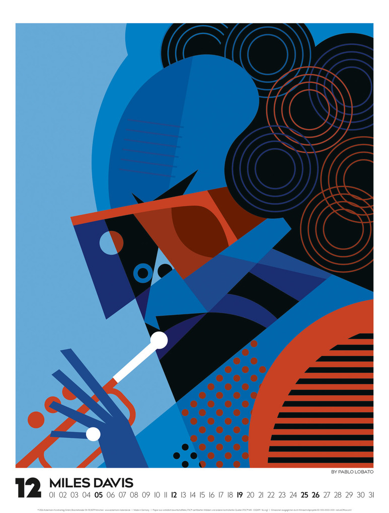 Weitere Ansicht: Legends Kalender 2027 | Musiklegenden | Pablo Lobato, Ackermann Kunstverlag GmbH