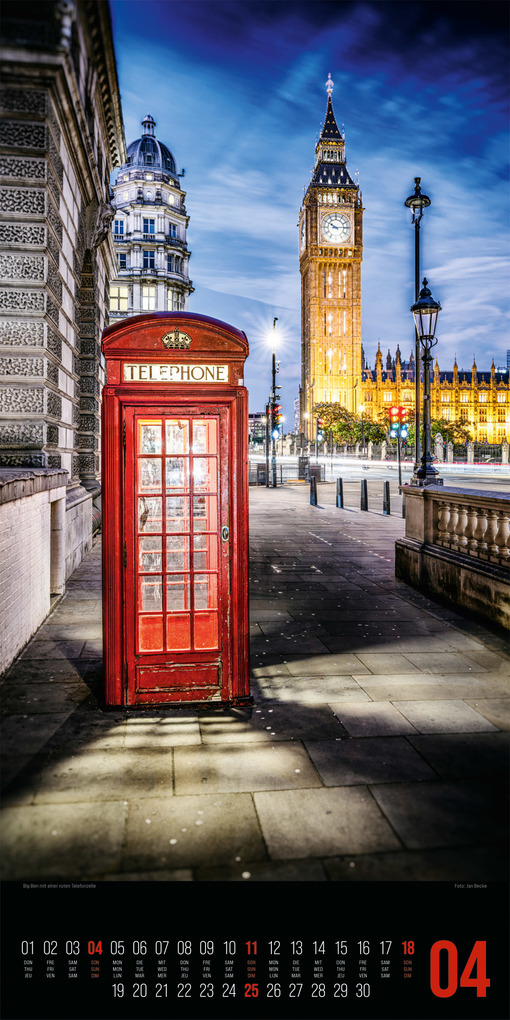 Weitere Ansicht: Inside London Kalender 2027 | Ackermann Kunstverlag GmbH