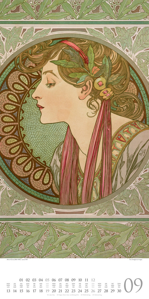 Weitere Ansicht: Alfons Mucha Kalender 2027 | Alfons Mucha, Ackermann Kunstverlag GmbH
