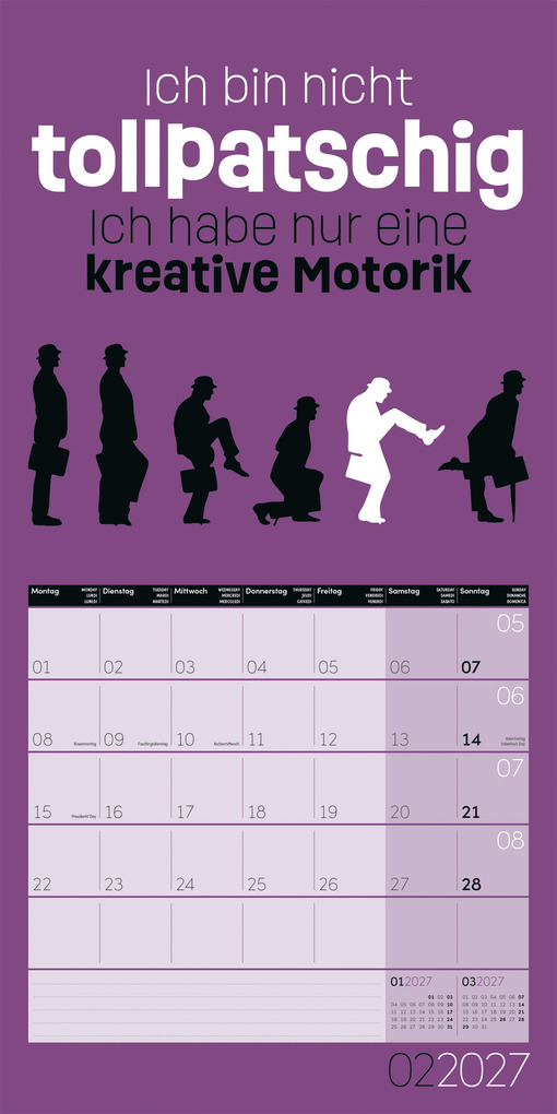 Weitere Ansicht: Einspruch Kalender 2027 - 30x30 - Art12 | Ackermann Kunstverlag GmbH