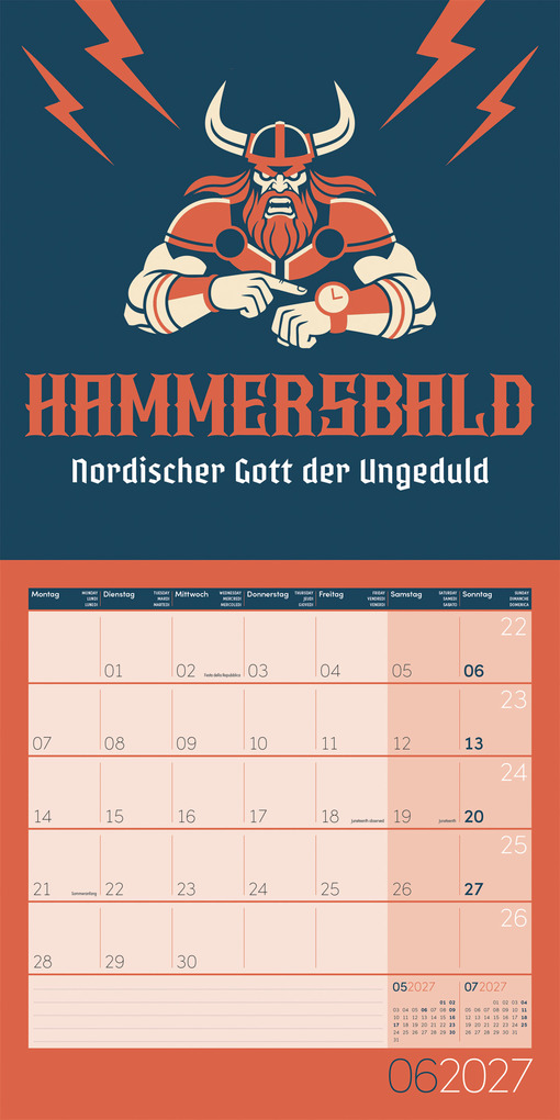 Weitere Ansicht: Einspruch Kalender 2027 - 30x30 - Art12 | Ackermann Kunstverlag GmbH