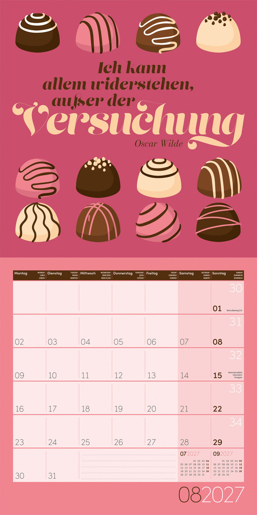 Weitere Ansicht: Einspruch Kalender 2027 - 30x30 - Art12 | Ackermann Kunstverlag GmbH