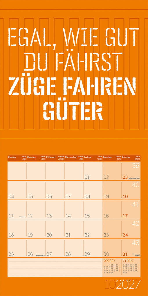 Weitere Ansicht: Einspruch Kalender 2027 - 30x30 - Art12 | Ackermann Kunstverlag GmbH