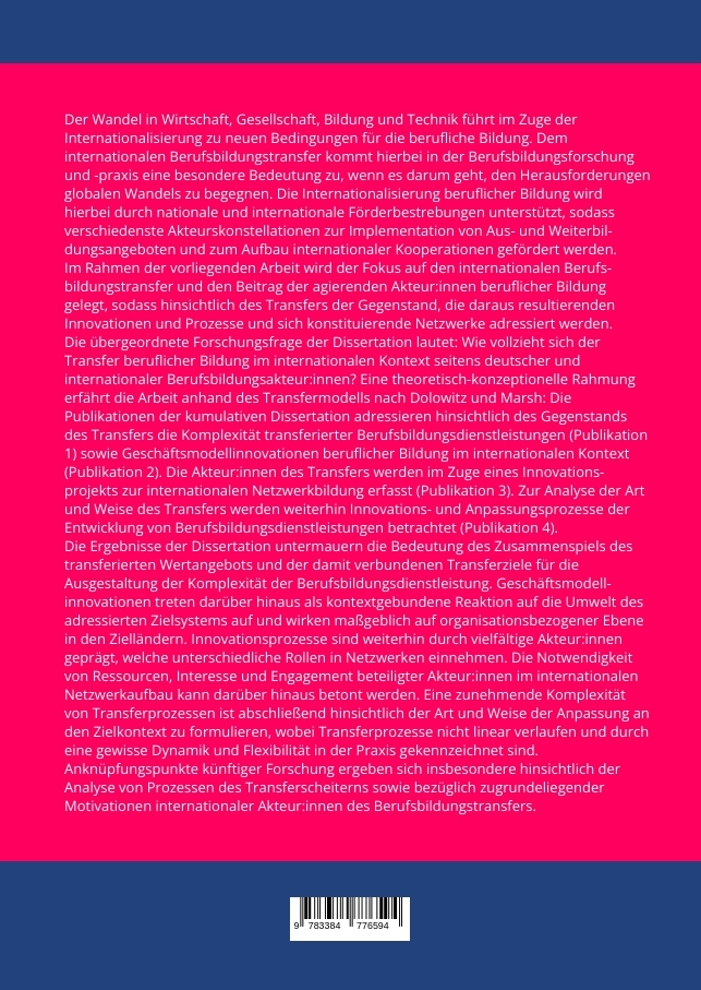 Weitere Ansicht: Internationaler Berufsbildungstransfer | Lisa Meyne