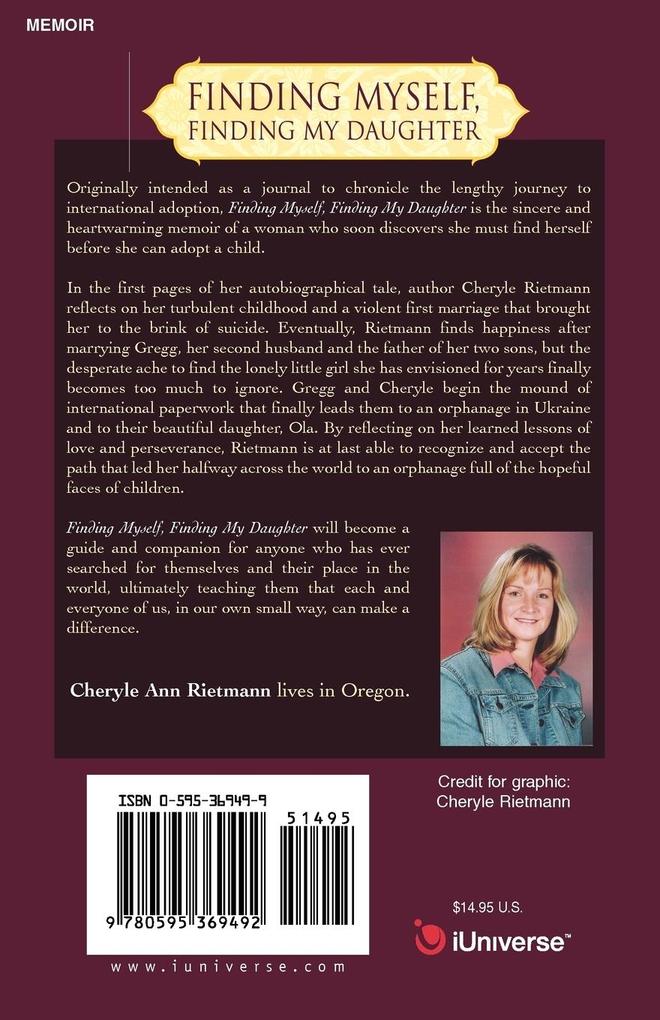 Weitere Ansicht: Finding Myself, Finding My Daughter | Cheryle Ann Rietmann
