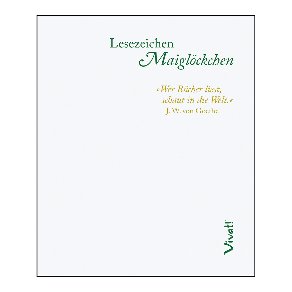 Weitere Ansicht: Lesezeichen 'Maiglöckchen'