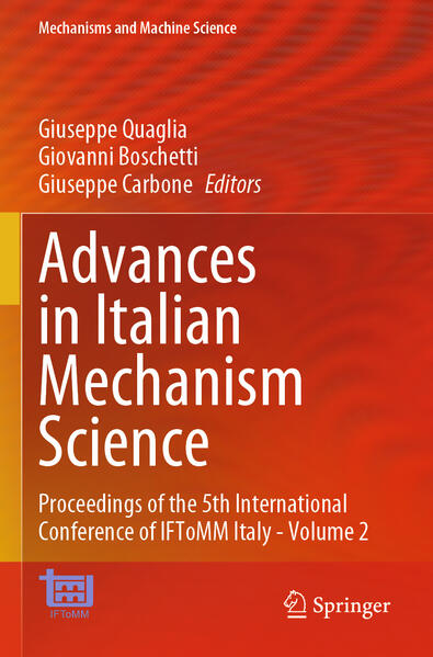 Produktbild: Advances in Italian Mechanism Science