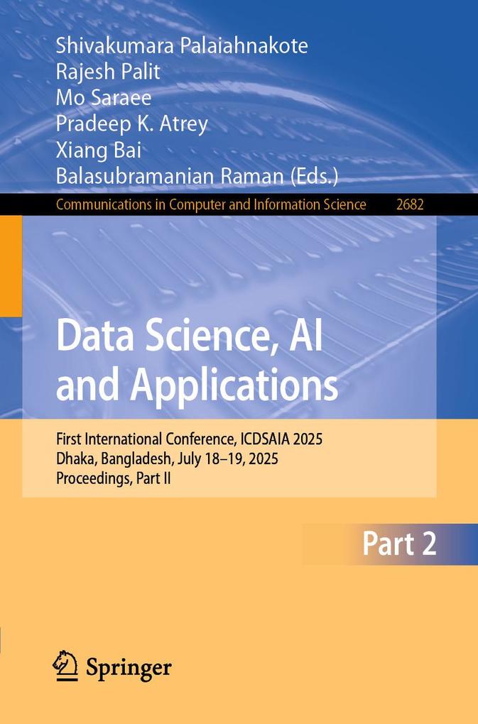 Produktbild: Data Science, AI and Applications