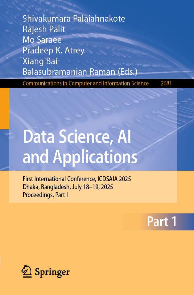 Produktbild: Data Science, AI and Applications