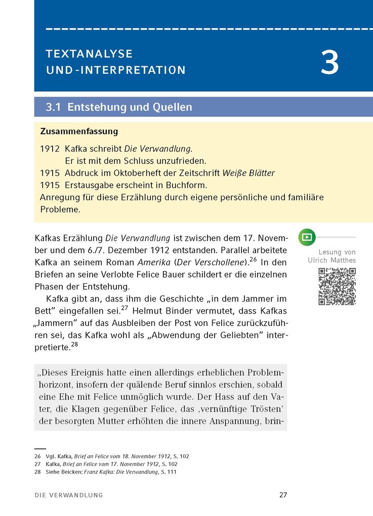 Weitere Ansicht: Die Verwandlung von Franz Kafka