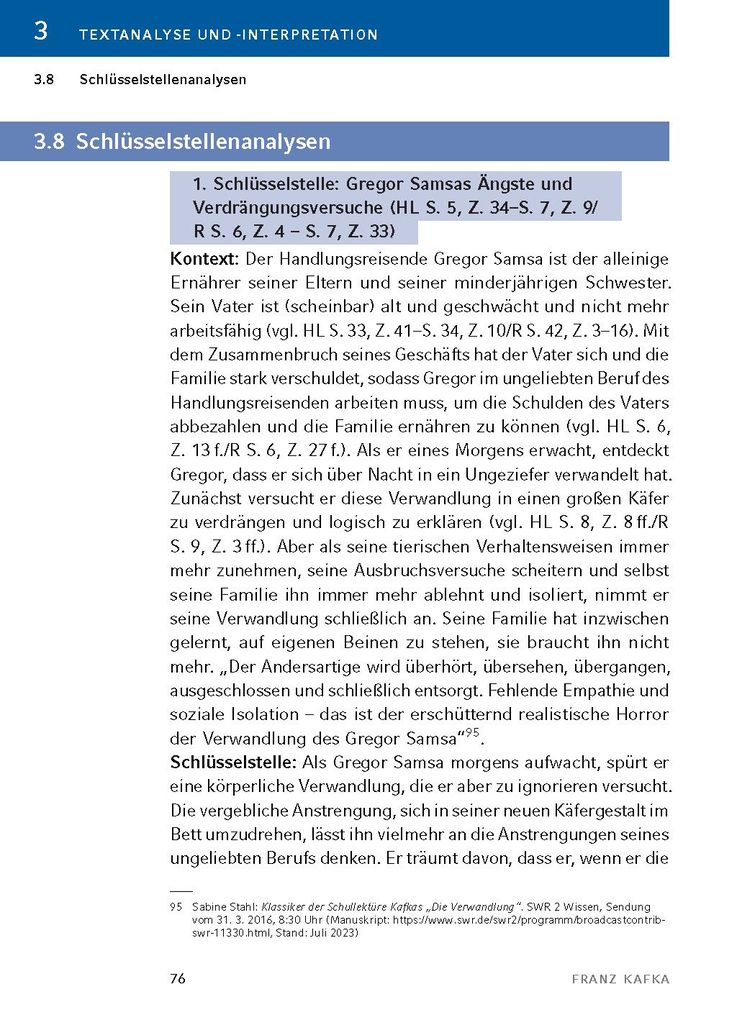 Weitere Ansicht: Die Verwandlung von Franz Kafka