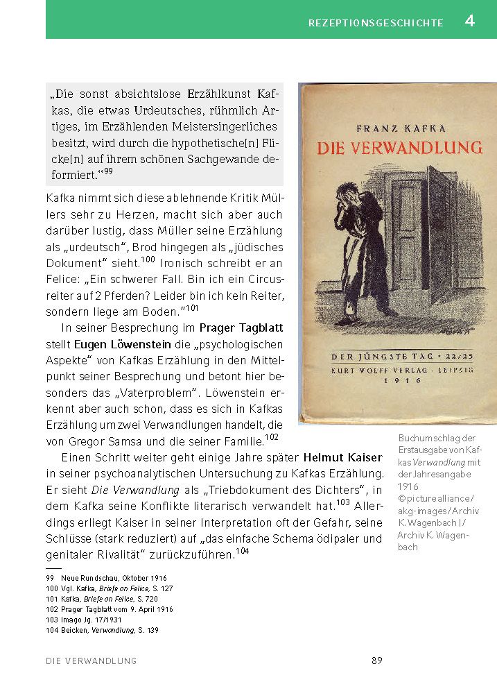 Weitere Ansicht: Die Verwandlung von Franz Kafka