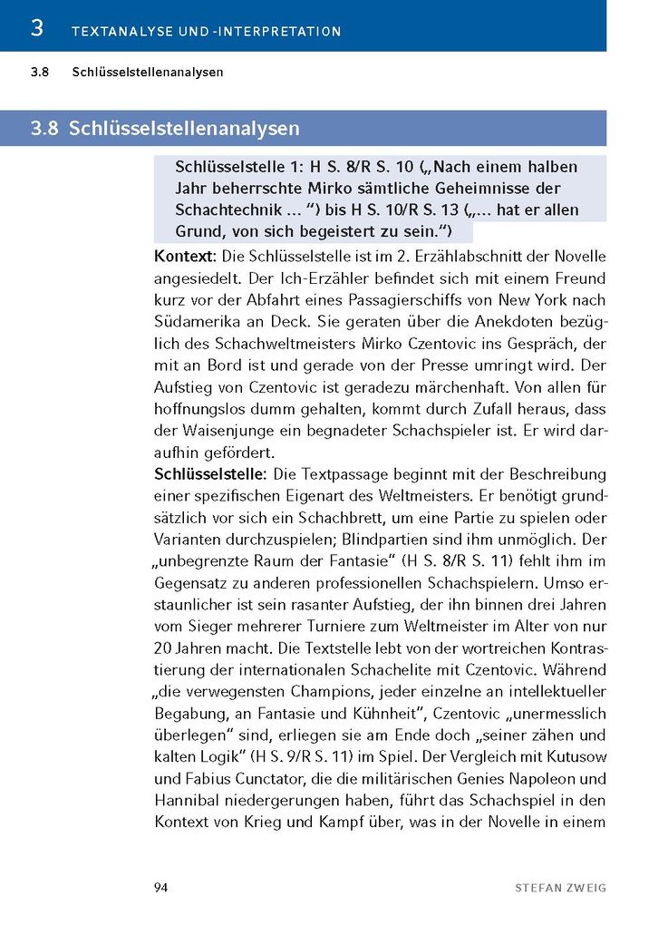 Weitere Ansicht: Schachnovelle von Stefan Zweig