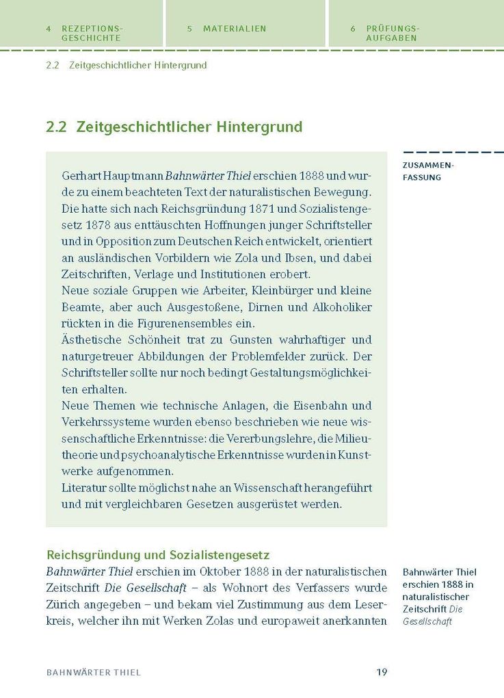 Weitere Ansicht: Bahnwärter Thiel von Gerhart Hauptmann