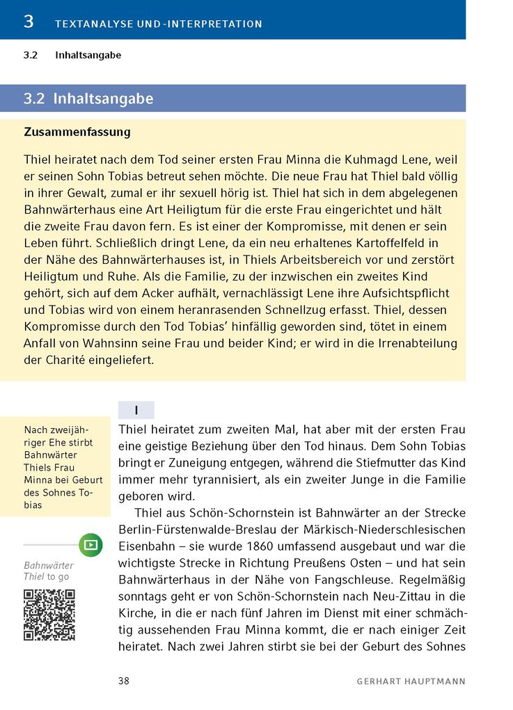 Weitere Ansicht: Bahnwärter Thiel von Gerhart Hauptmann