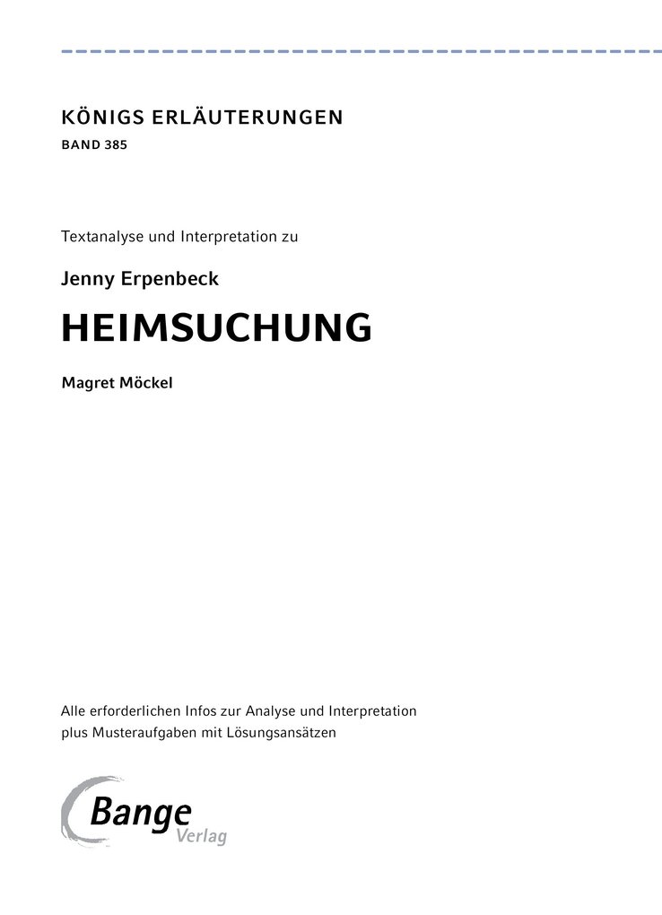 Weitere Ansicht: Heimsuchung von Jenny Erpenbeck | Jenny Erpenbeck
