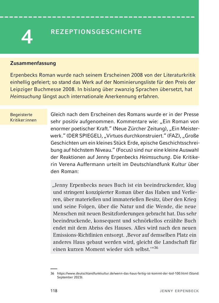 Weitere Ansicht: Heimsuchung von Jenny Erpenbeck | Jenny Erpenbeck