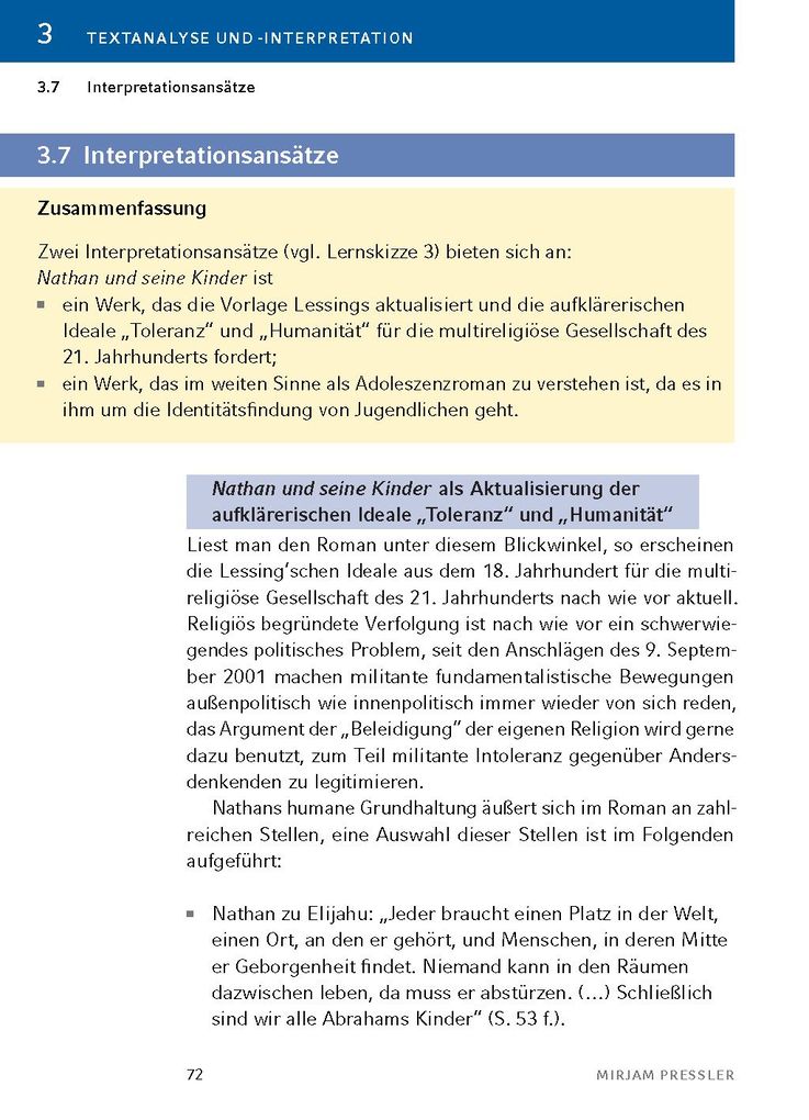 Weitere Ansicht: Nathan und seine Kinder von Mirjam Pressler