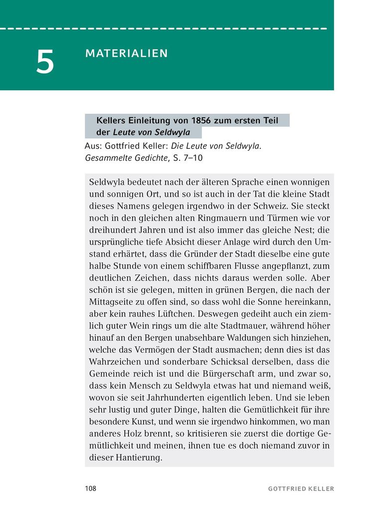 Weitere Ansicht: Kleider machen Leute von Gottfried Keller