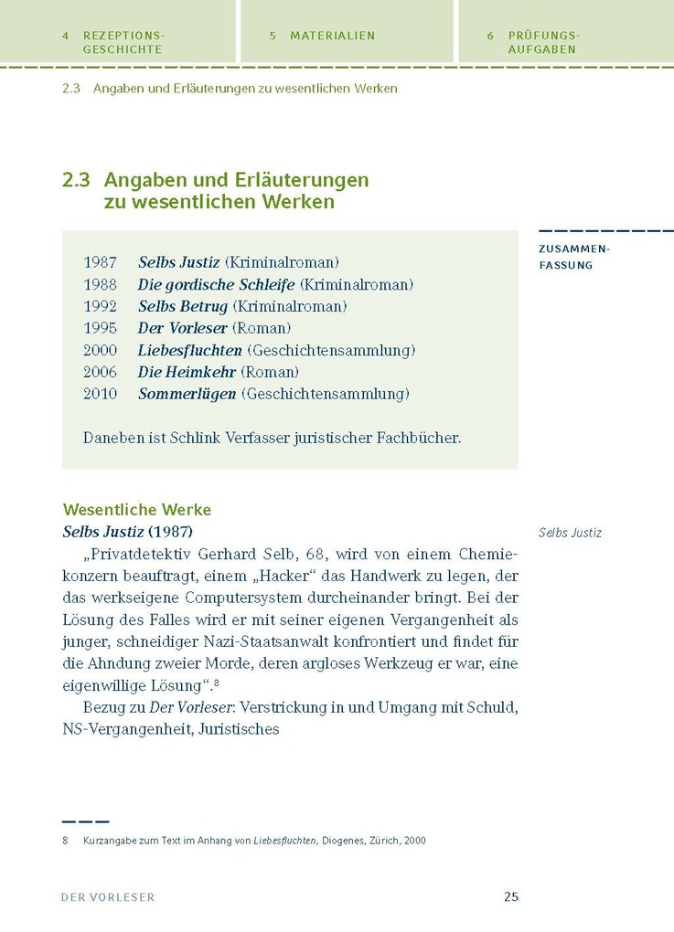 Weitere Ansicht: Der Vorleser von Bernhard Schlink | Bernhard Schlink