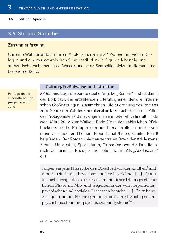 Weitere Ansicht: 22 Bahnen von Caroline Wahl | Caroline Wahl
