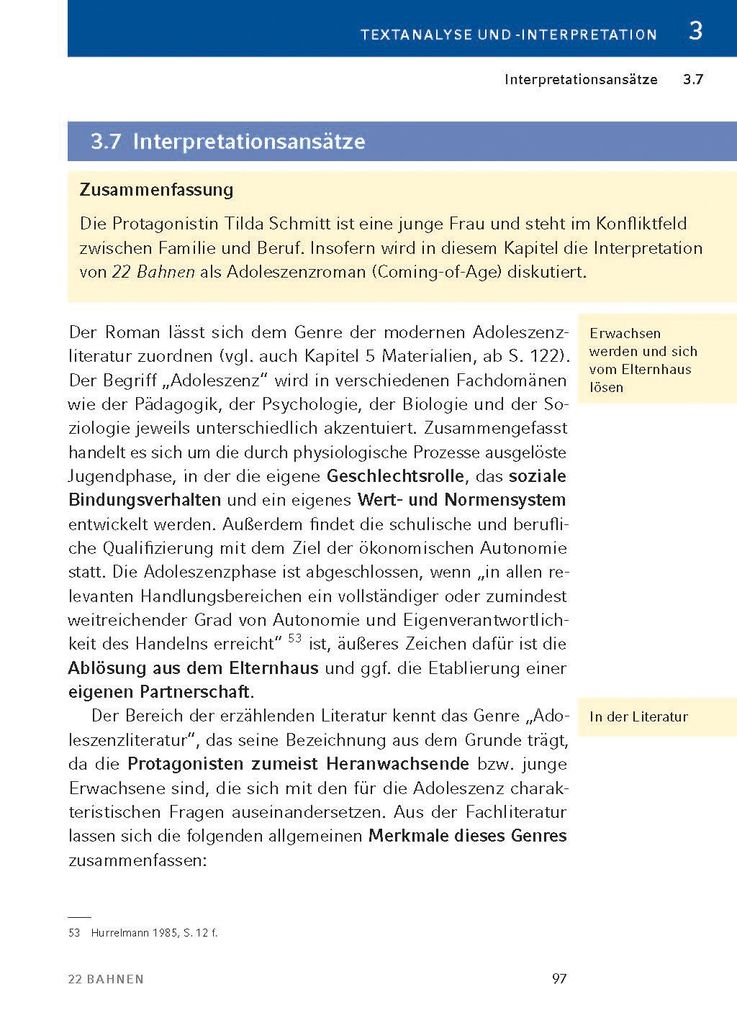 Weitere Ansicht: 22 Bahnen von Caroline Wahl | Caroline Wahl