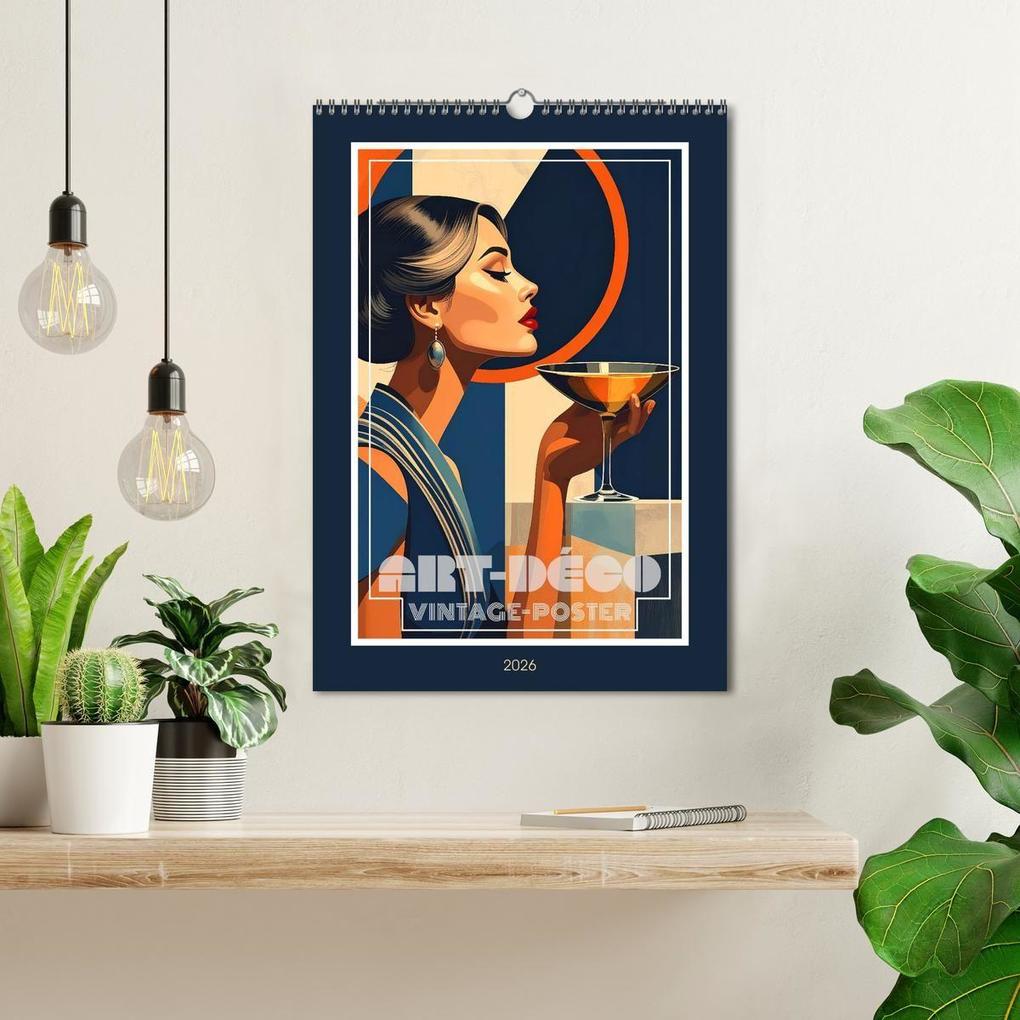 Weitere Ansicht: Art-Déco Vintage-Poster (Wandkalender 2026 DIN A3 hoch), CALVENDO Monatskalender | Calvendo, Werner Braun