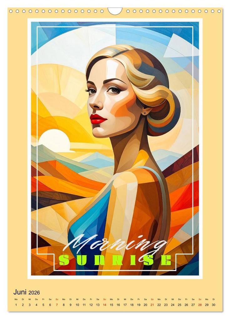 Weitere Ansicht: Art-Déco Vintage-Poster (Wandkalender 2026 DIN A3 hoch), CALVENDO Monatskalender | Calvendo, Werner Braun