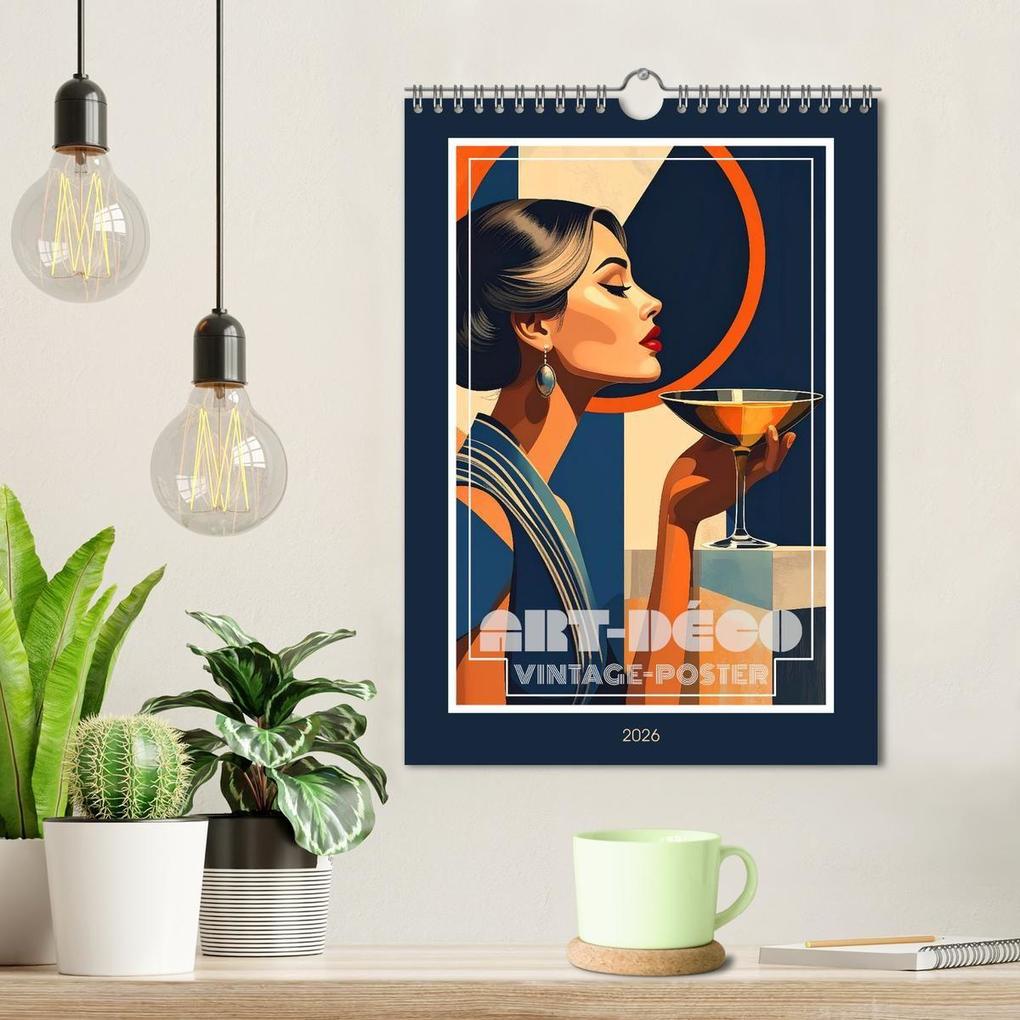 Weitere Ansicht: Art-Déco Vintage-Poster (Wandkalender 2026 DIN A4 hoch), CALVENDO Monatskalender | Calvendo, Werner Braun