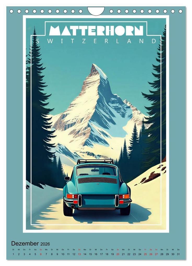Weitere Ansicht: Art-Déco Vintage-Poster (Wandkalender 2026 DIN A4 hoch), CALVENDO Monatskalender | Calvendo, Werner Braun